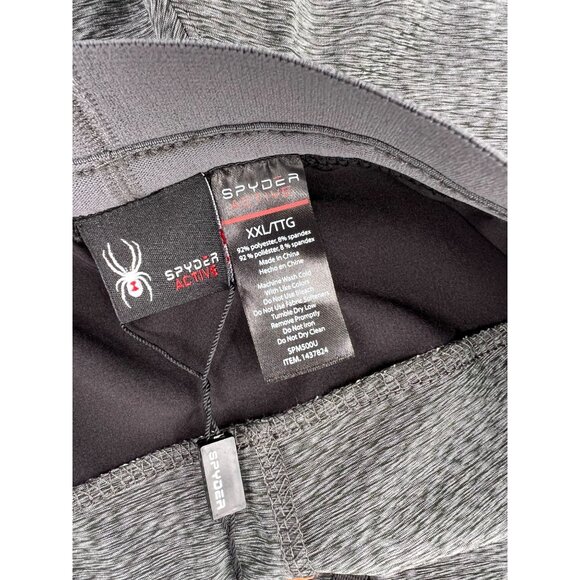 Spyder Mens Active Shorts XXL Gray/Black Polyester Spandex Lightweight Breathabl - Picture 5 of 5
